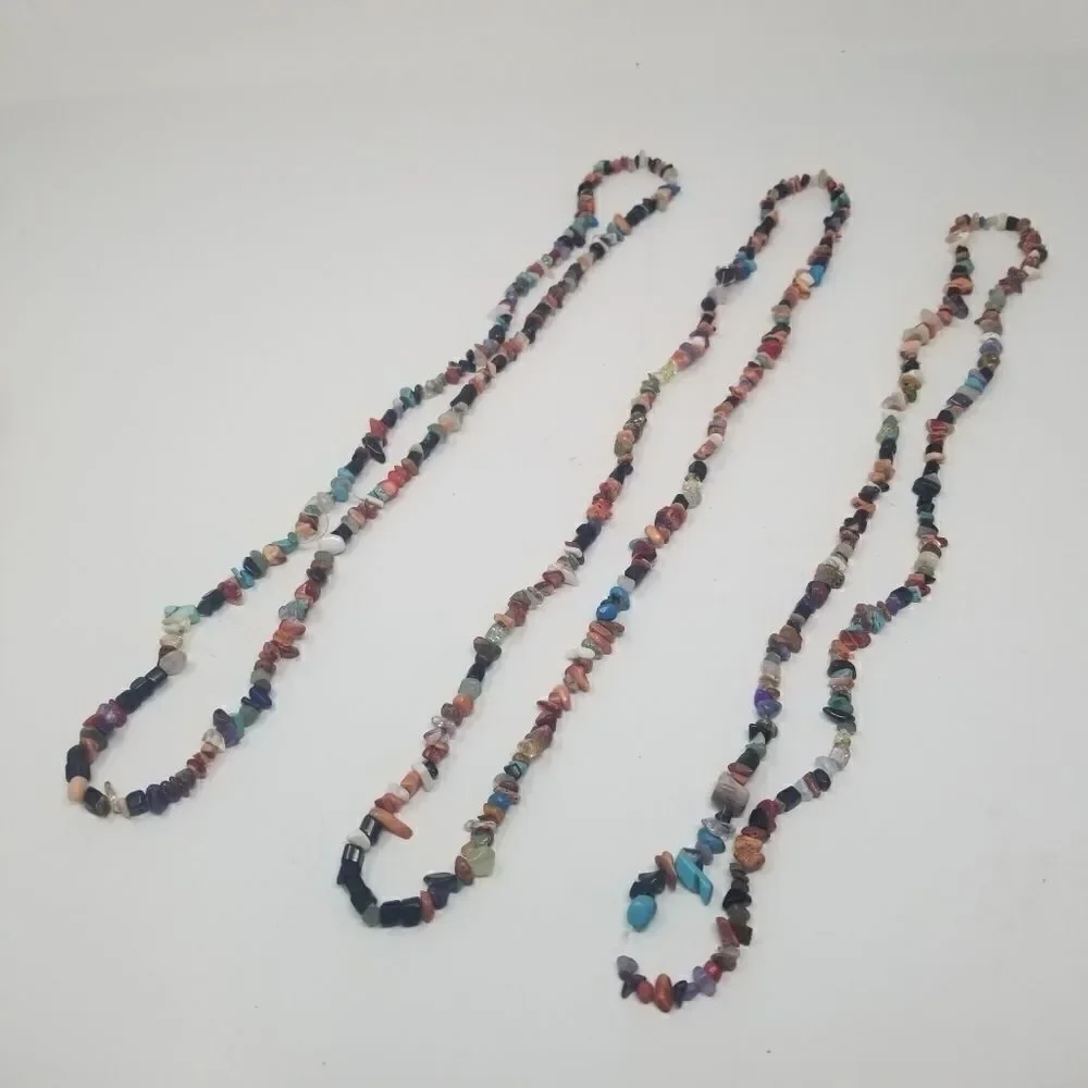 One Strand Assorted Agate Chips - Picture 2 of 5